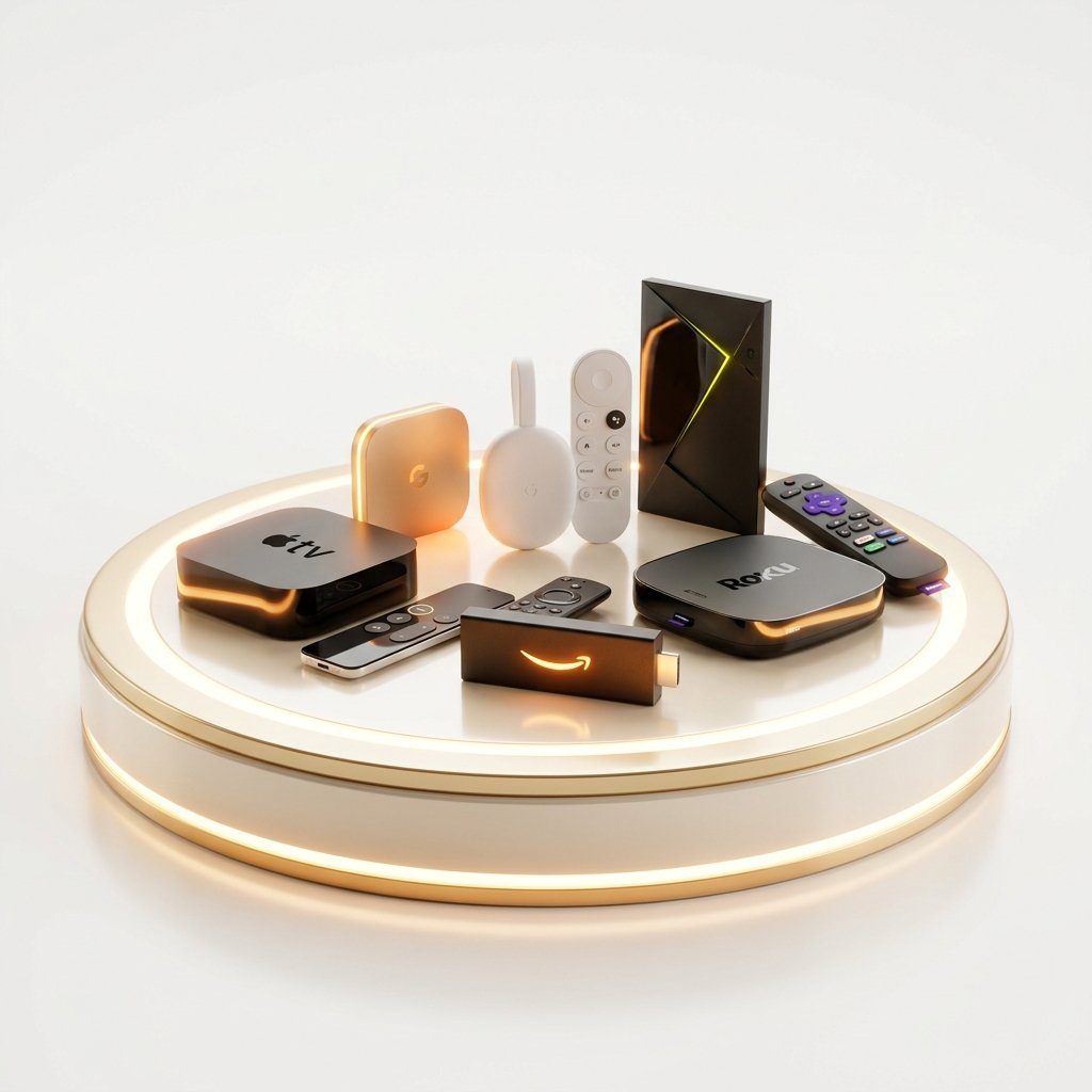 Diversos modelos de TV Box e Fire Stick